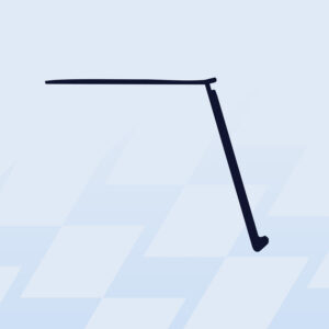 Portaprezzo inclinato 105°